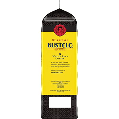 Supreme Bustelo Espresso Style Whole Bean Coffee, Dark Roast, 32 oz., Each (SMU01800) - image 6