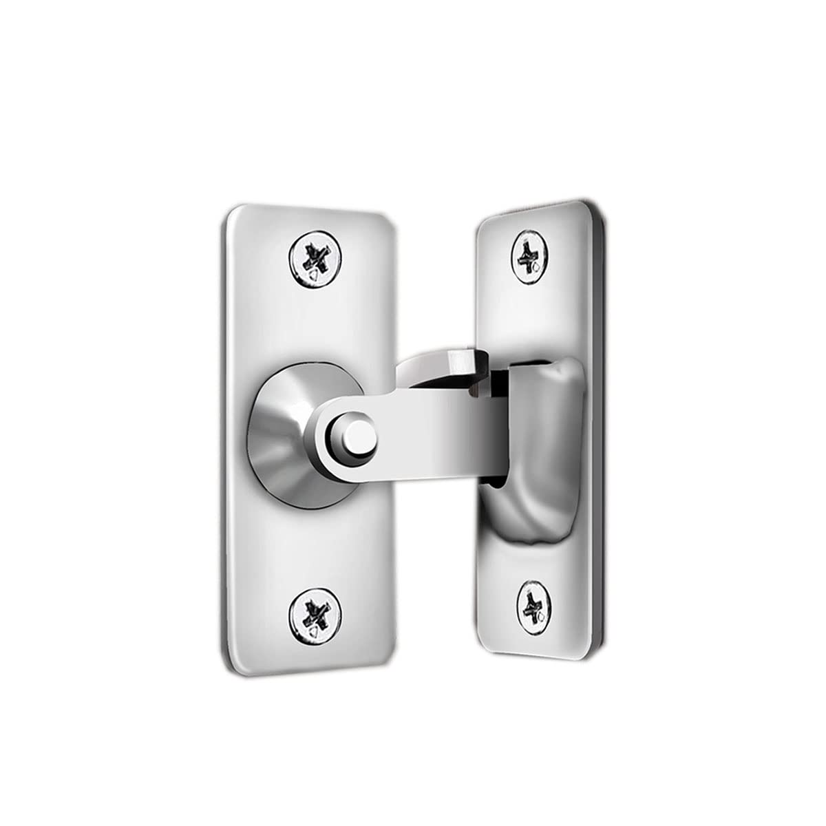 Unifizz 304 Stainless Steel 90 Degree Right Angle Door Lock Buckle Bolt Lock Cam Latch