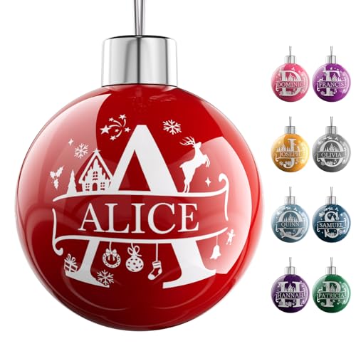 Bemaystar Palline Di Natale Personalizzate Con Nome - Decorazione Albero