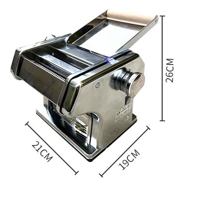 Macchina Automatica per Tagliatelle da Cucina,Macchina Commerciale per Pasta in Acciaio Inox con Lame,Taglierine per Spaghetti E Fettuccine,Rosso