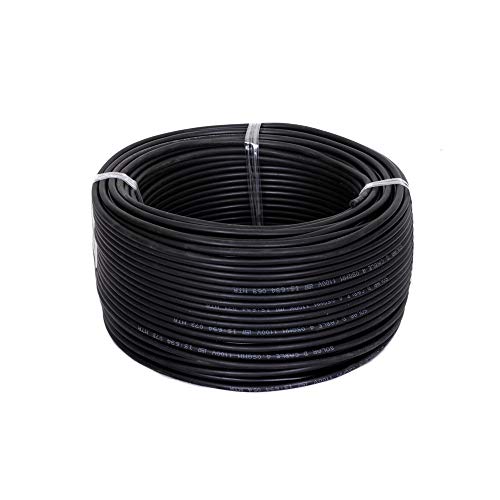 Image of GVD PVC & FR Insulated 4.0mm Single Core Flexible Copper Wires and Cables for Domestic /Industrial Electric /Home Electric Wire / 90 Mtr /Electrical Wire (Black)