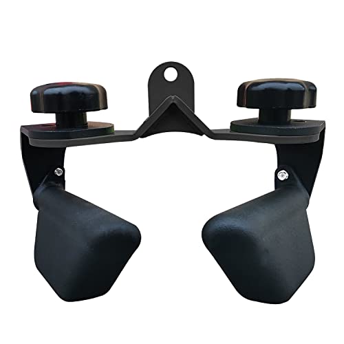 Image of Adjustable Lat Pull down Bar, Cable Machine Attachments for Gym, Home Gym Fitness T-bar Row Pulldown Attachments, Lat Pull Down Machine Wide Grip Neutral Grip Handle