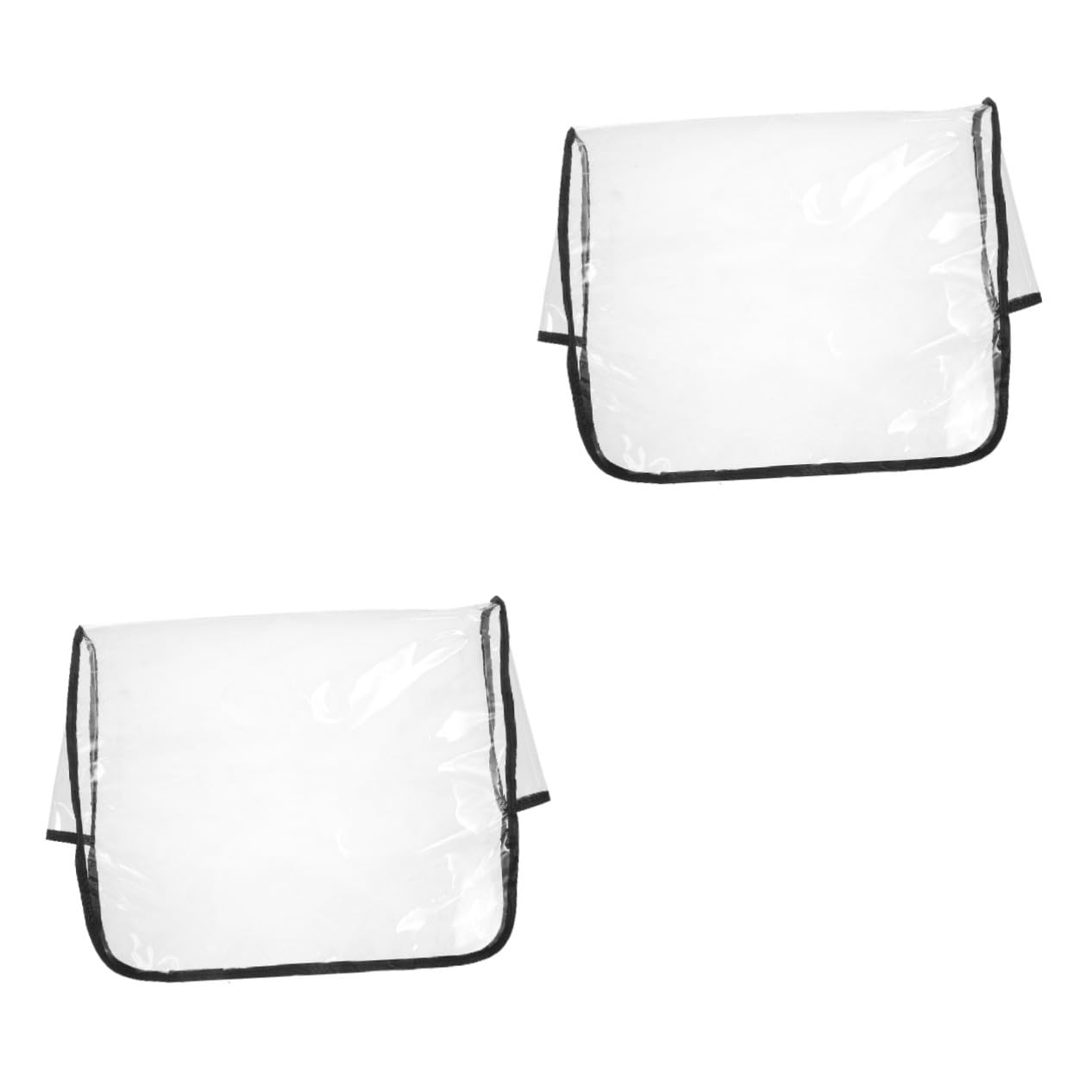 Housse de protection dossier de chaise étanche et lavable plastique transparent x2