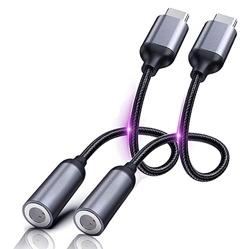 USB C to 3.5 mm Headphone Jack Adapter, Tpye C Audio Adapter Charger Converter Compatible with Samsung Galaxy S20 Ultra Note 10 S10 S9 Plus iPad Pro 2018 2019 Pixel 4 3 2 XL and More 2PCS