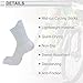 TUCKBOLD Cycling Socks Quick-Drying Non-Slip Sweat-Absorbent Deodorizing Anti-Friction Outdoor Bike Socks White Size l Neutral and Universal