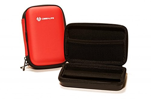 Case4Life Rojo duro Funda para 2.5" disco duro externo para Western Digital Elements, My Passport Edge, My Passport for Mac, My Passport Enterprise, My Passport Ultra, My Passport Air, My Passport Studio, My Passport Essential, My Passport 500GB, 1TB, 2TB - garantía de por vida