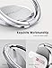 Lamicall Silver Cell Phone Ring Finger Stand - Phone Ring Grip Holder Kickstand, Metal Grip Hook Work with Magnetic Car Mount, Compatible with iPhone 16 15 Pro Max Plus XR, Smartphone Accessories