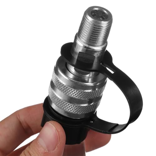 Conector rápido hidráulico de 3/8 en acero al carbono macizo chapado en zinc con tapón 4