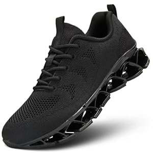 Mens Walking Shoes Blade Non Slip Fashion Sneakers Breathable Mesh Soft Sole Casual Athletic Running Sport Shoes