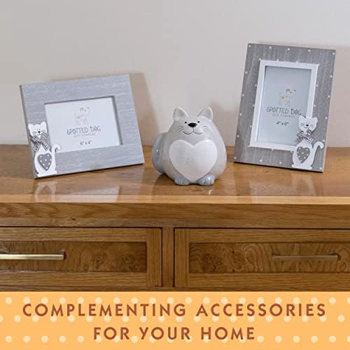 SPOTTED DOG GIFT COMPANY - Fat Cat Money Box Piggy Bank for Kids Adults Cat Themed Gift for Cat Lovers