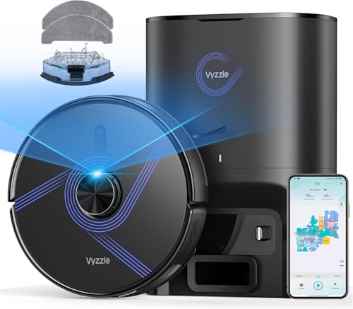 Vyzzle Saugroboter mit Wischfunktion 6000 Pa, Saugroboter mit...