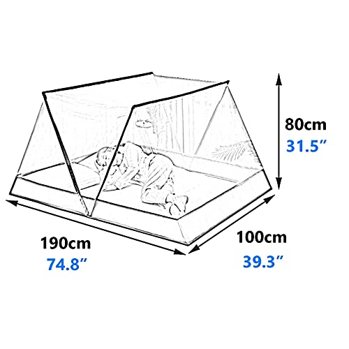 Moustiquaire de lit à la maison rose 100x190 pliable extérieure portable - 3