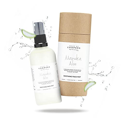 Made by Coopers Manuka Aloe Soothing Face Mist, Face Spray Enriched with Manuka Floral Water, Pure Aloe Vera, and Lavender Floral Water, Natural & Cruelty-Free Face Care Product, No Parabens, 100ml