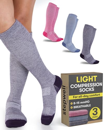 Bamboo Viscose Light Compression Socks for Women & Men, 3