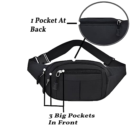 Image of Waist Bag for Men Fanny Pack Women Travel Bag Passport Holder Phone Money Holder Bum Bag