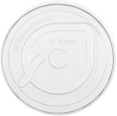 ECO PRODUCTSEPFLCC GreenStripe Renewable & Compost Cold Cup Flat Lids, F/9-24oz, 100 per Pack (Case of 10 Packs)