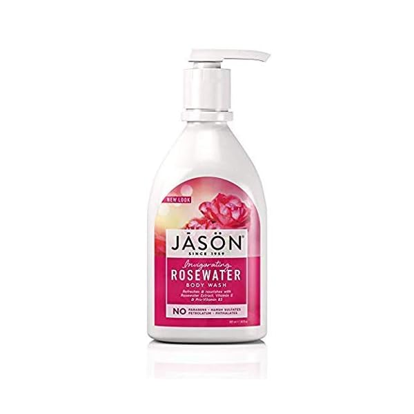 JASON-Natural-Body-Wash-Shower-Gel-Invigorating-Rosewater-30-Oz-Pack-of-1 JASON Natural Body Wash & Shower Gel, Invigorating Rosewater, 30 Oz