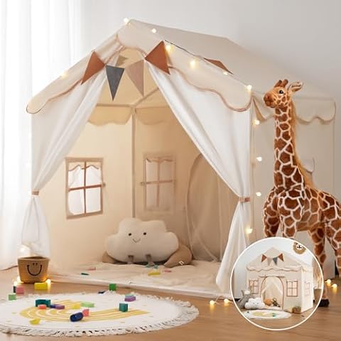 besrey 2 in 1 Kids Play Tent with Lights Cover