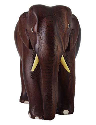 Image of ELEPHANT - WOODEN SHOWPIECE - ROSEWOOD (HANDMADE) (4 INCH)