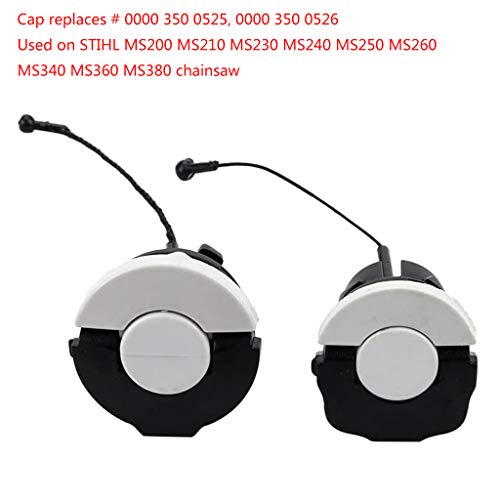 MAGELIYA Tankdeksel/oliedeksel voor STIHL MS200 - MS380 gaskettingzaag met kettingwieldekselmoer - Afbeelding 6