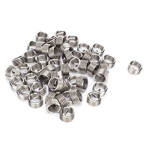 Fafeicy 100pcs Stainless Steel Thread Inserts Male Female Reducing Nut Repair Tool M3x0.5 (1D)