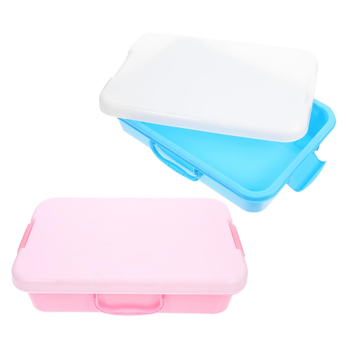 2 Cajas de arena portátiles con tapa y bandejas de juego sensorial