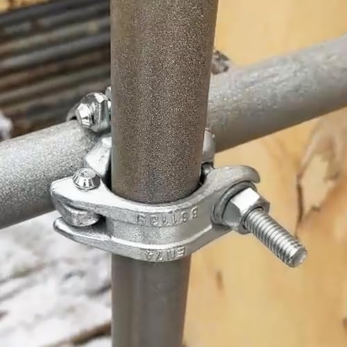 Drehkupplung Gerüstkupplung Gerüstschelle Gerüst 48 x 48 mm 2Stk 360° Drehkupplungen Drehbare Kupplungen Kupplung doppelschelle zur Befestigung von Gerüsten Ankerstange