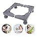Homoyoyo Adjustable Appliance Stand Base Movable Washing Machine and Refrigerator Holder with Strong Stability Easy Cleaning and Anti-slip Design Mini Appliance Support for Increased Height