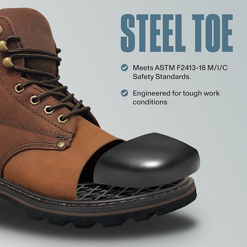 EVERBOOTS Tank S Steel Toe Work Boots for Men, EverFit Comfort Technology, Anti Slip Grip & Ultra Shock Absorption, Heavy Duty Leather Boot, Safety Industrial Workwear Construction2