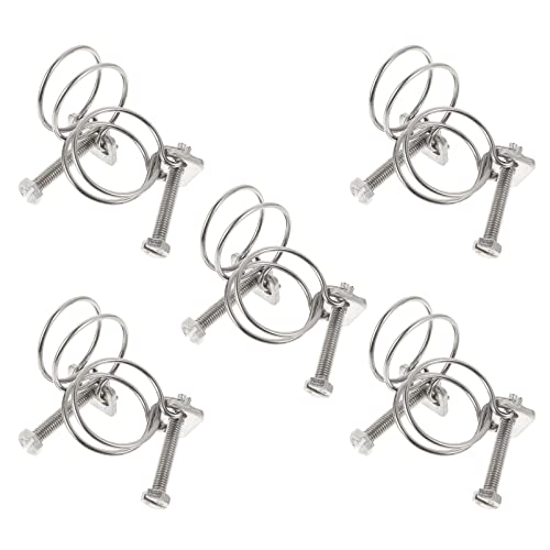 Mipcase 10pcs Stainless Steel Pipe Hoop Heavy Duty Hose Clamp for Woodworking Plumbing Fixing Clamp