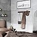 Umbra - Flip Wall-Mounted Coat Rack Rail Hook for Hats, Jackets, Bags and More, Wood, Metal, Black/Walnut