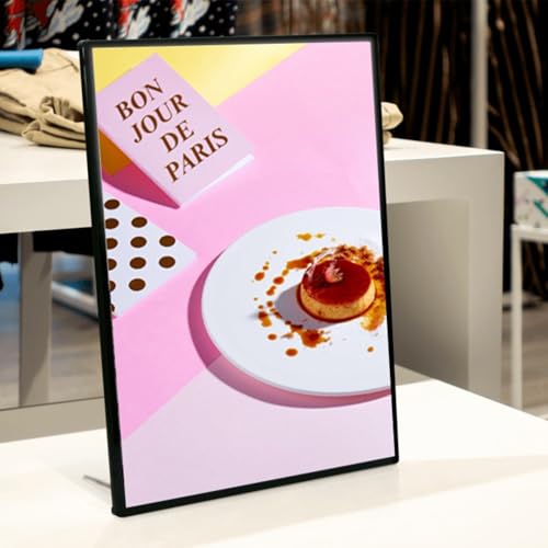 Image of QAILUX A4 Slim Glowing Poster Frame with Led Light Advertising Super Thin Frame Board Display Inner Film Exchangable for Restaurant Cafe Beer Bar Shop