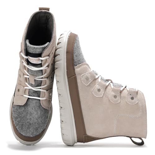 Image of Project Cloud 100% Genuine Leather Womens Snow Boots- Genuine Leather Waterproof Memory Foam Insole and Non-Slip Winter Snow Boots For Women Footwear - Outdoor Shoes (Leonora)