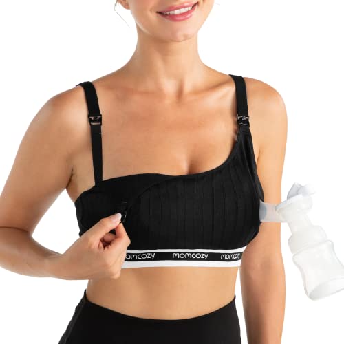 Image of Momcozy Pumping Bra Hands Free Black