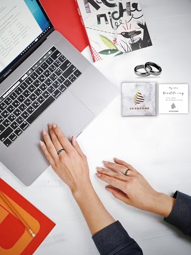 Magnetic Hematite Rings for Women Man Unisex Anxiety Balance Root Chakra, Black Hematite Rings Absorbs Negative Energy2