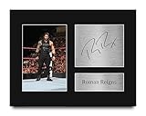 HWC Trading Roman Reigns Gifts Signed Printed Autograph WWE Wrestling Print Photo Picture Display - US Letter Size