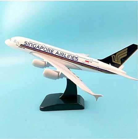 Qids 20CM Singapore Aviation Aircraft Model Airbus A380,Plane Airplane Model Toy Planes Gift,diecast Alloy Metal Aircraft Model