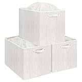 StorageWorks 3 Pack Extra Large Fabric Storage Bins with Drawstring Closure, 87L Oversized Storage Baskets for Organizing, Foldable Closet...