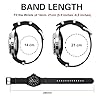 BISONSTRAP Nylon Watch Straps for Men, One-Piece Military Watch Bands, 22mm, Black (Black Buckle) #4