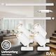 BRILONER - Schienensystem Rail Starterset, 4x GU10 Spots schwenkbar, erweiterbar, Lichtschienensystem Decke, Strahler Schiene, Deckenlampe, Deckenleuchte, Spotlight, 1,5 m, Weiß