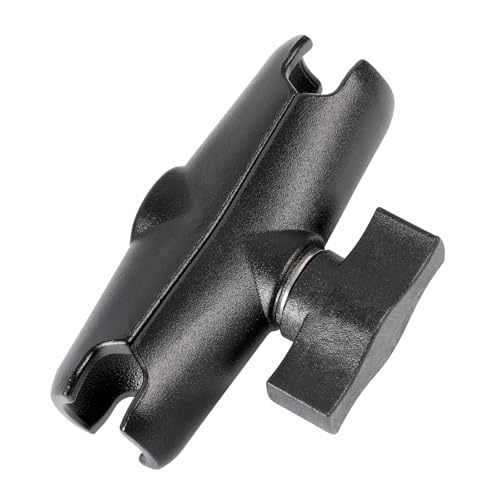 FPN Aluminum Alloy Double Socket Arm Compatible with RAM Mounts B Size 1" Ball Components, Fits Industry All Standard 1" Ball Adapters (3.54" Middle Arm)