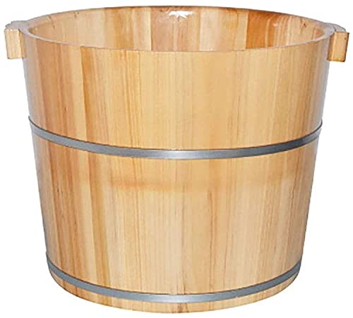 Bañera de pies de madera maciza tamaño grande