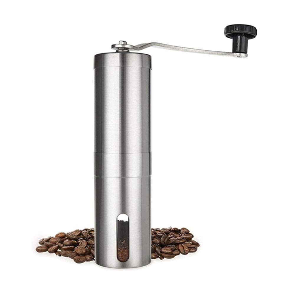 Burr Grinder Coffee Bean Grinder Burr Coffee Grinder Coffee Grinder Burr Coffee Grinder Manual Silver Coffee Grinder Mini Stainless Steel Handmade Handmade Coffee Bean Mill Mill Tool Factory-cn