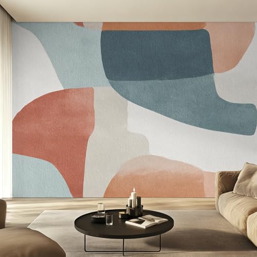 Papier Peint Intissé Abstrait Moderne 200x140 cm pour Salon