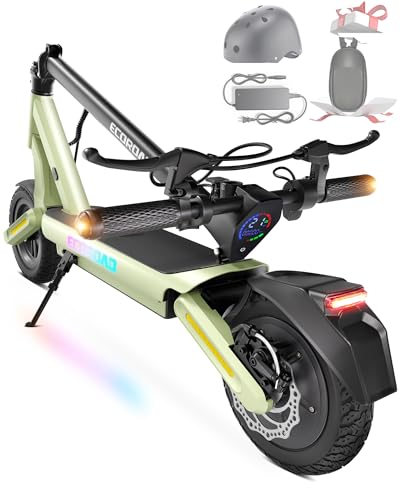 Image of ECOROAD Electric Scooter,25MPH-32MPH, 18-50 Miles Range, 330LBS Load, Off-Road Tires, RGB Lights & APP Control
