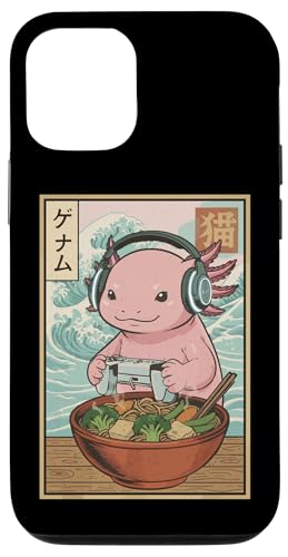 �������냉�[���� �Q�[�~���O Axolotl ���g�� ���{�A�j�� �Q�[�}�[ ���� �X�}�z�P�[�X iPhone 12/12 Pro �p