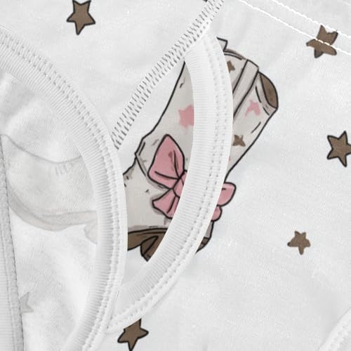 Wusikd Cowgirl Boots Boys' Underwear Cotton Pink Bows Stars Boys Briefs Soft Toddler Underwear 2T4