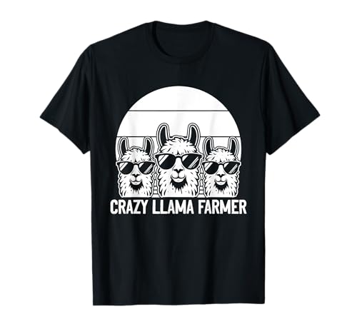 Funny Alpaca Farmer - Crazy Llama Farmer T-Shirt
