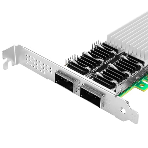Tarjeta de Red 100 GbE Vogzone Intel E810 Dual QSFP28 PCIe 4.0 x16 para Linux y Windows Server 2