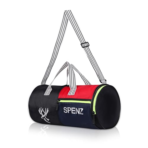 Image of SPENZ Bags Polyester 28L Water Resistant Sports Duffel Gym Bag for Men & Women with Shoe Compartment